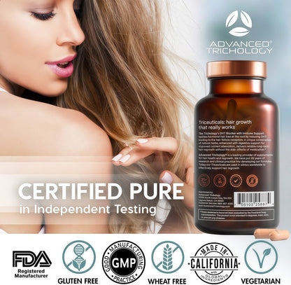 DHT Blocker - Hair Growth Supplement for Genetic Thinning for Men and Women | Guaranteed, Backed by 20 Years of Experience in Hair Loss Treatment Clinics