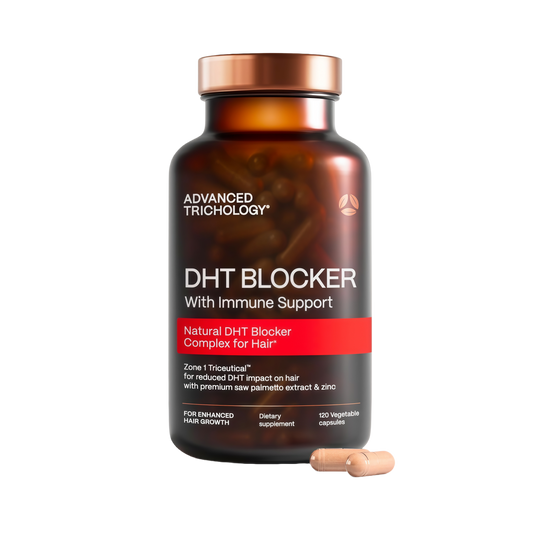 DHT Blocker - Hair Growth Supplement for Genetic Thinning for Men and Women | Guaranteed, Backed by 20 Years of Experience in Hair Loss Treatment Clinics